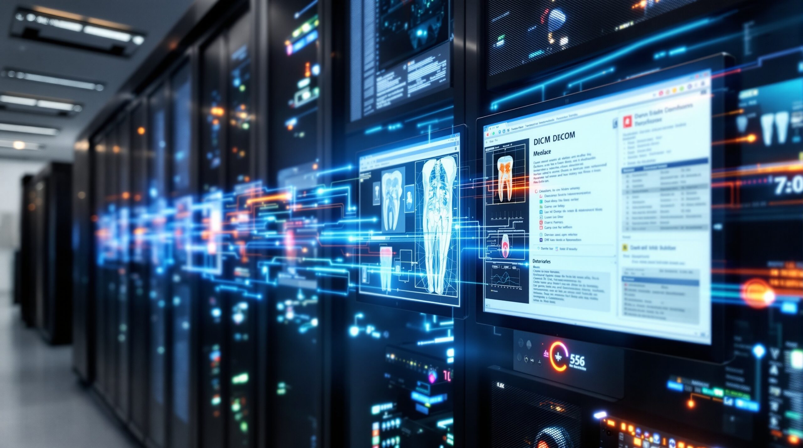 Dental practice IT infrastructure with DICOM imaging