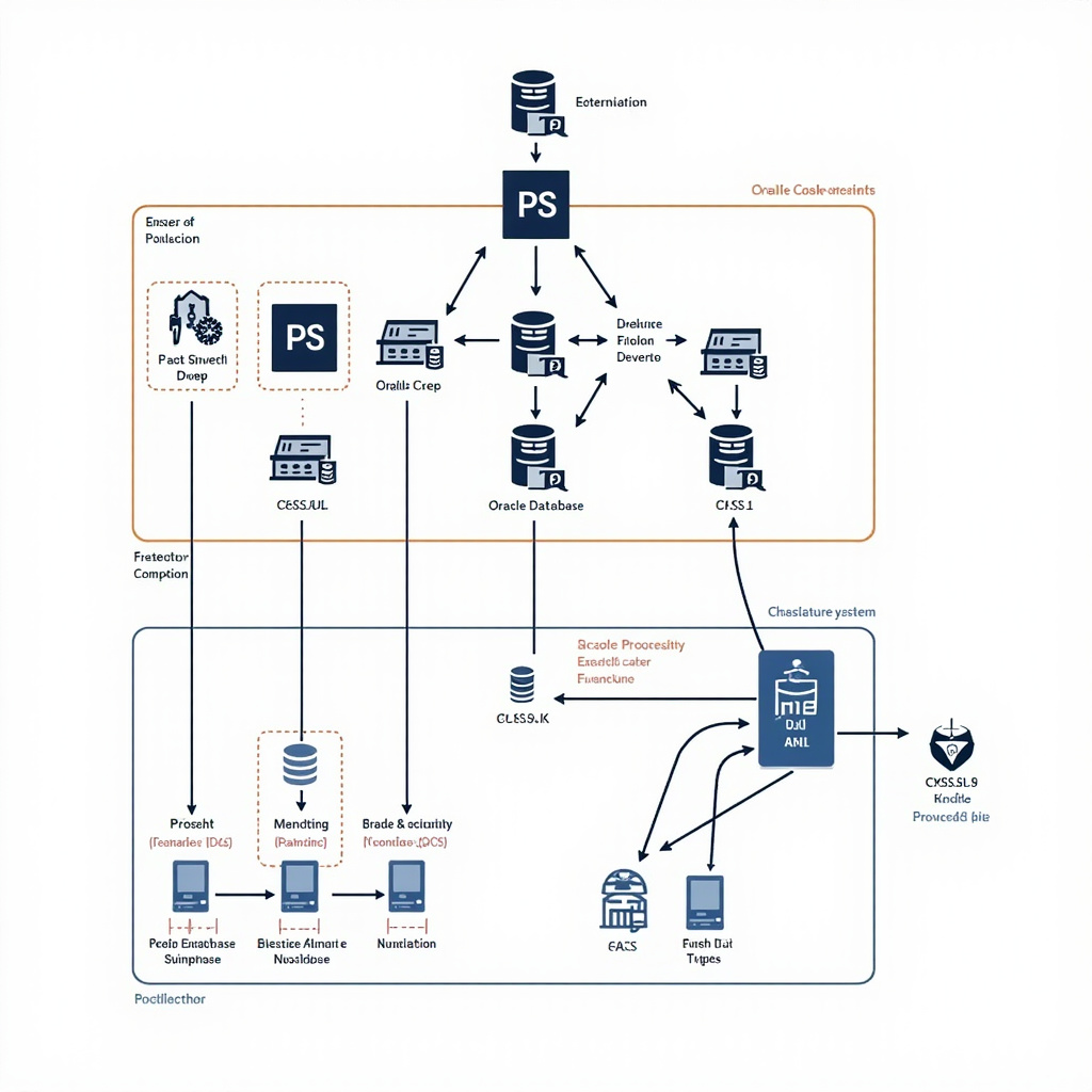 Oracle vulnerability diagram showing CVSS 9.8 security breach pathways