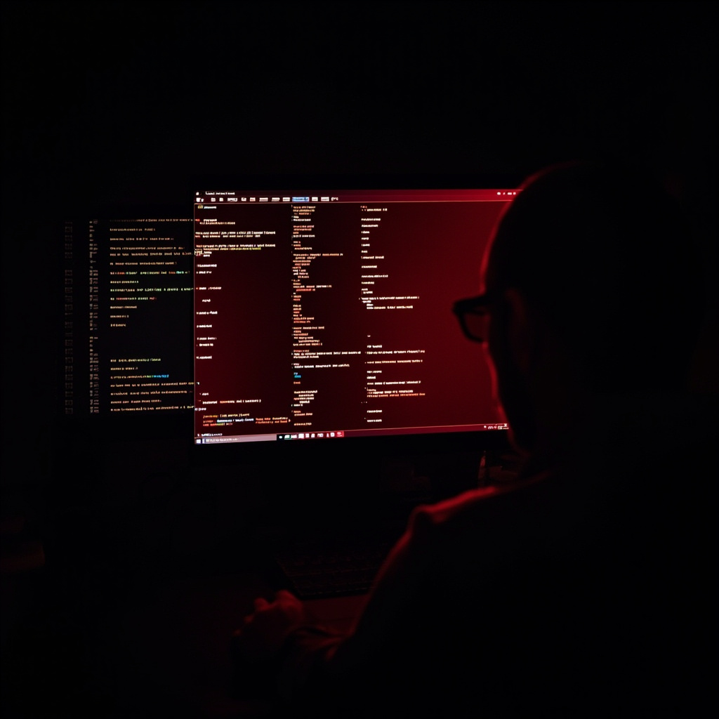 Zero-day vulnerability exploitation concept
