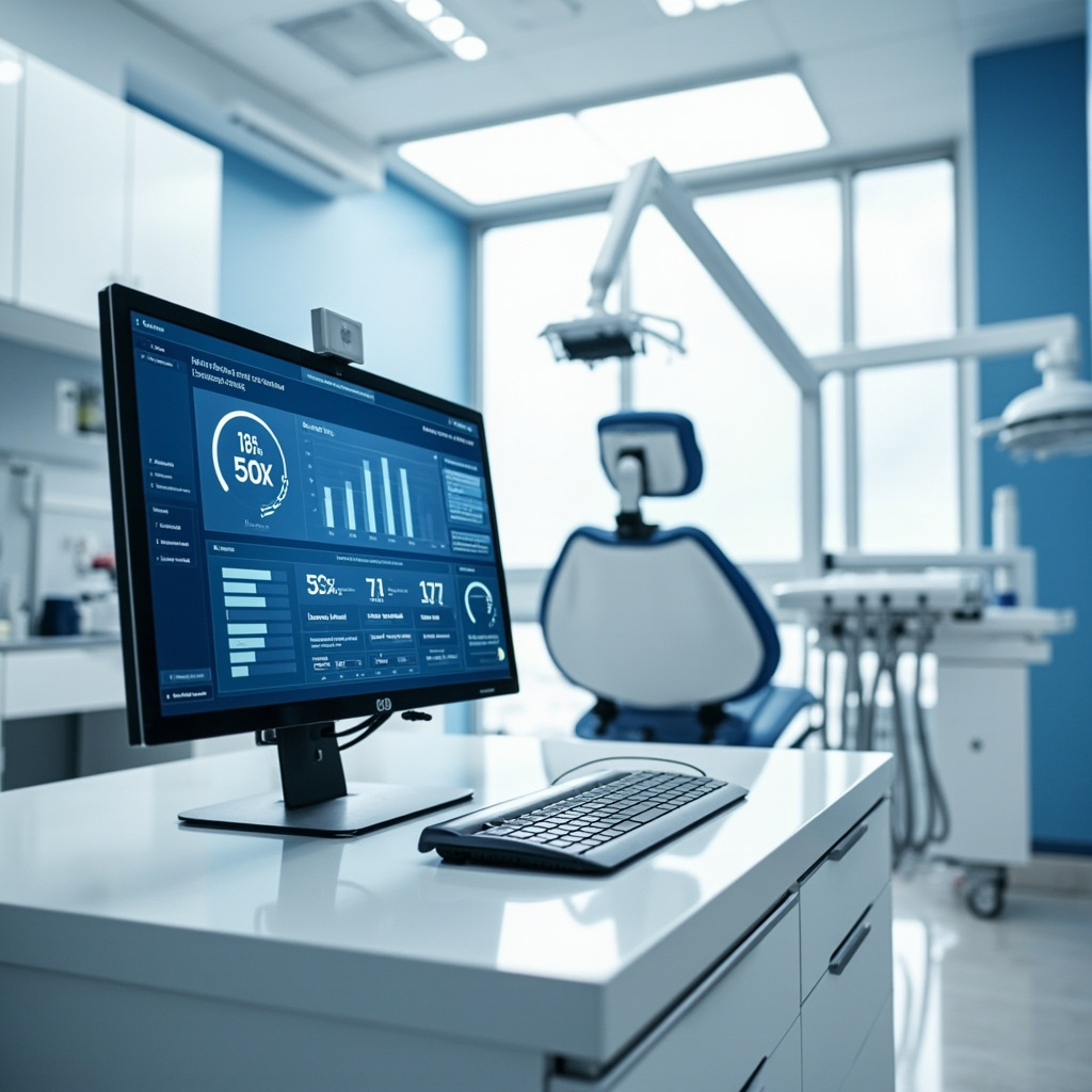 Modern dental office with secure data management systems