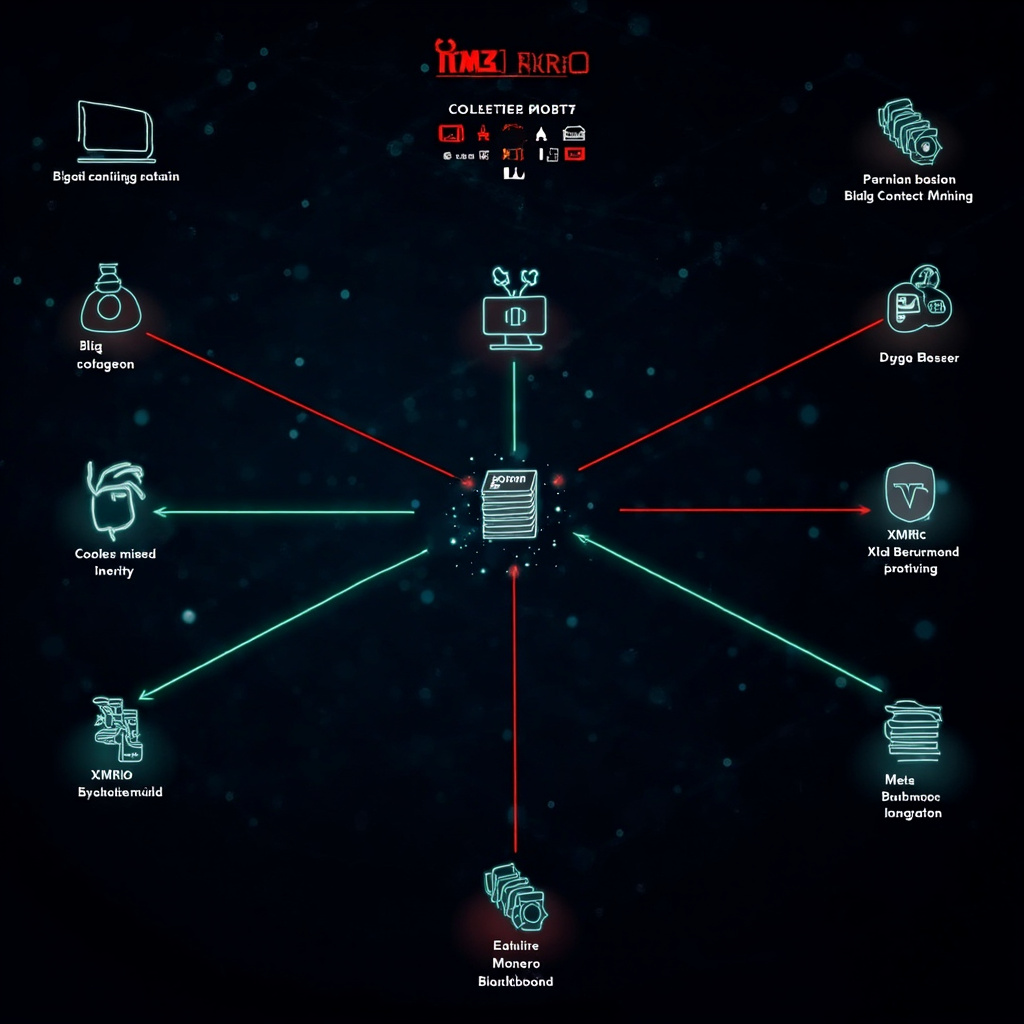 Cryptocurrency mining botnet network