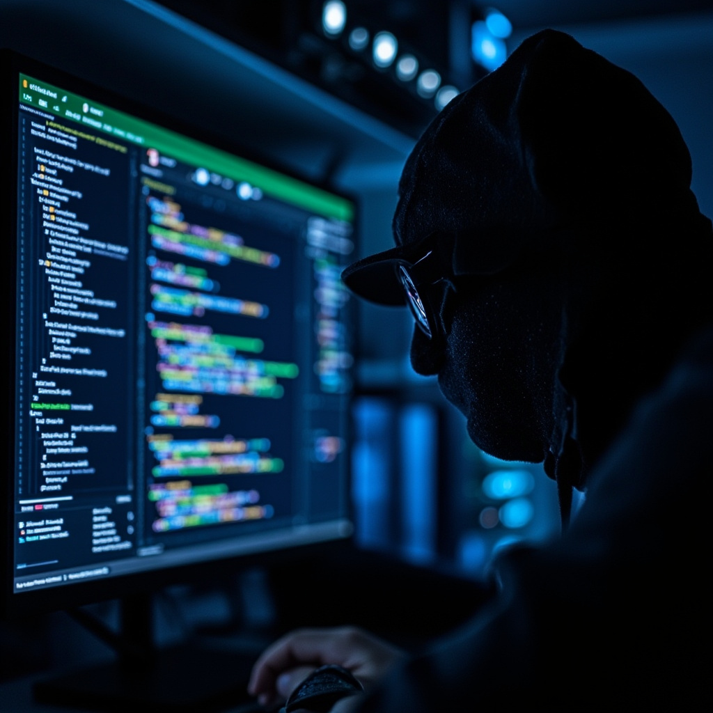 Cybersecurity professional conducting penetration testing