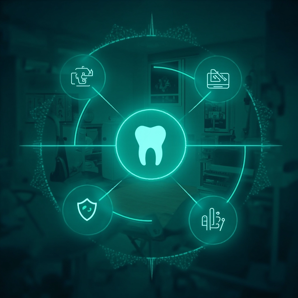 Secure dental practice video conferencing setup