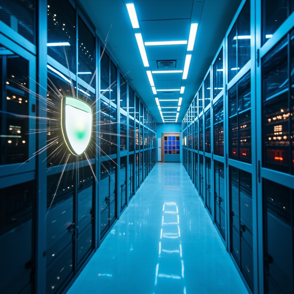 Dental practice office with secure computer networks and cybersecurity protection
