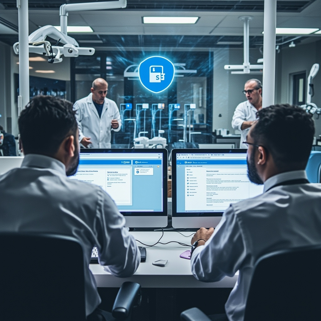 Dental practice office showing SharePoint security concerns