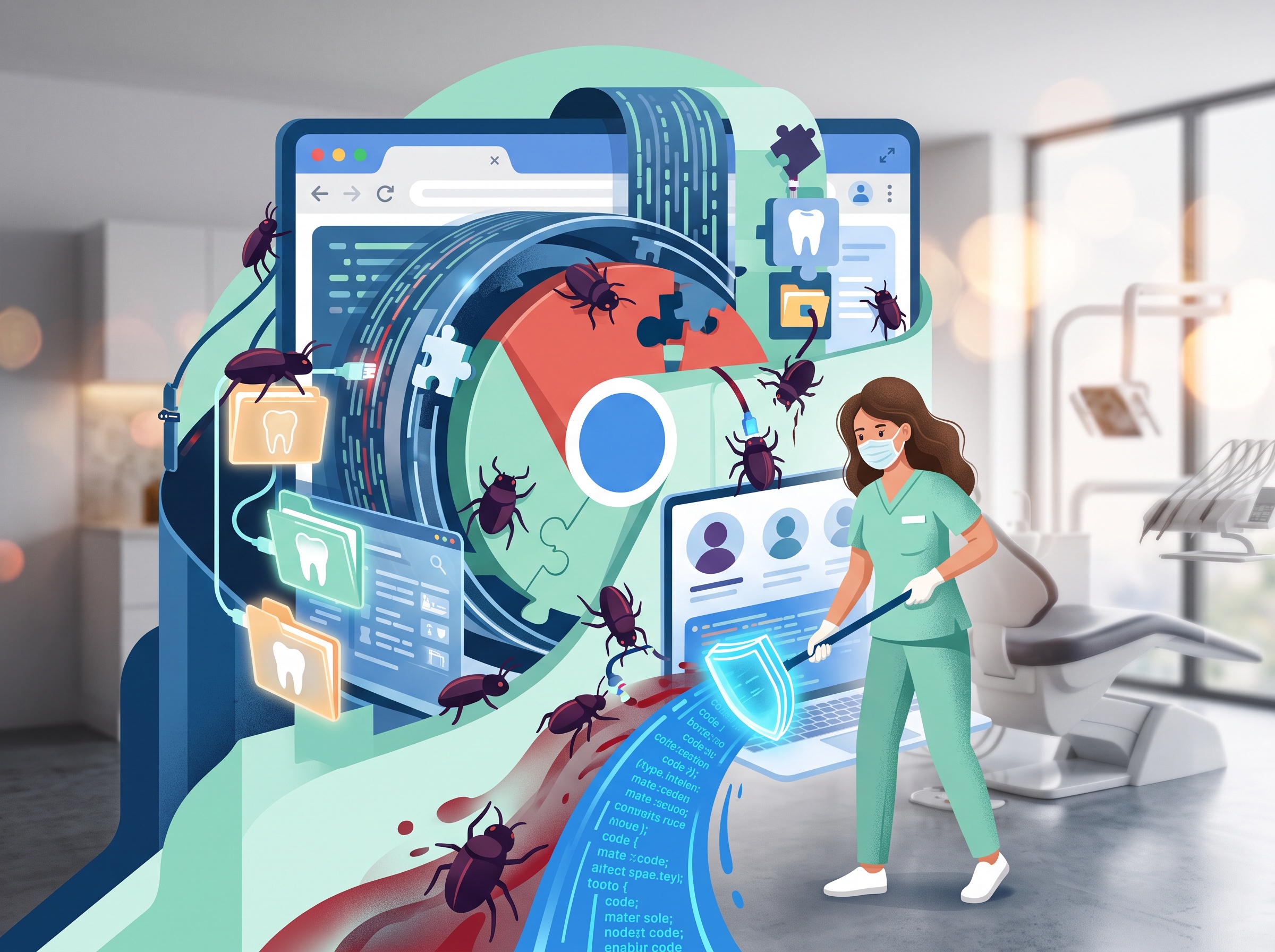 287 Chrome Extensions Caught Spying on 37 Million Users — concept image