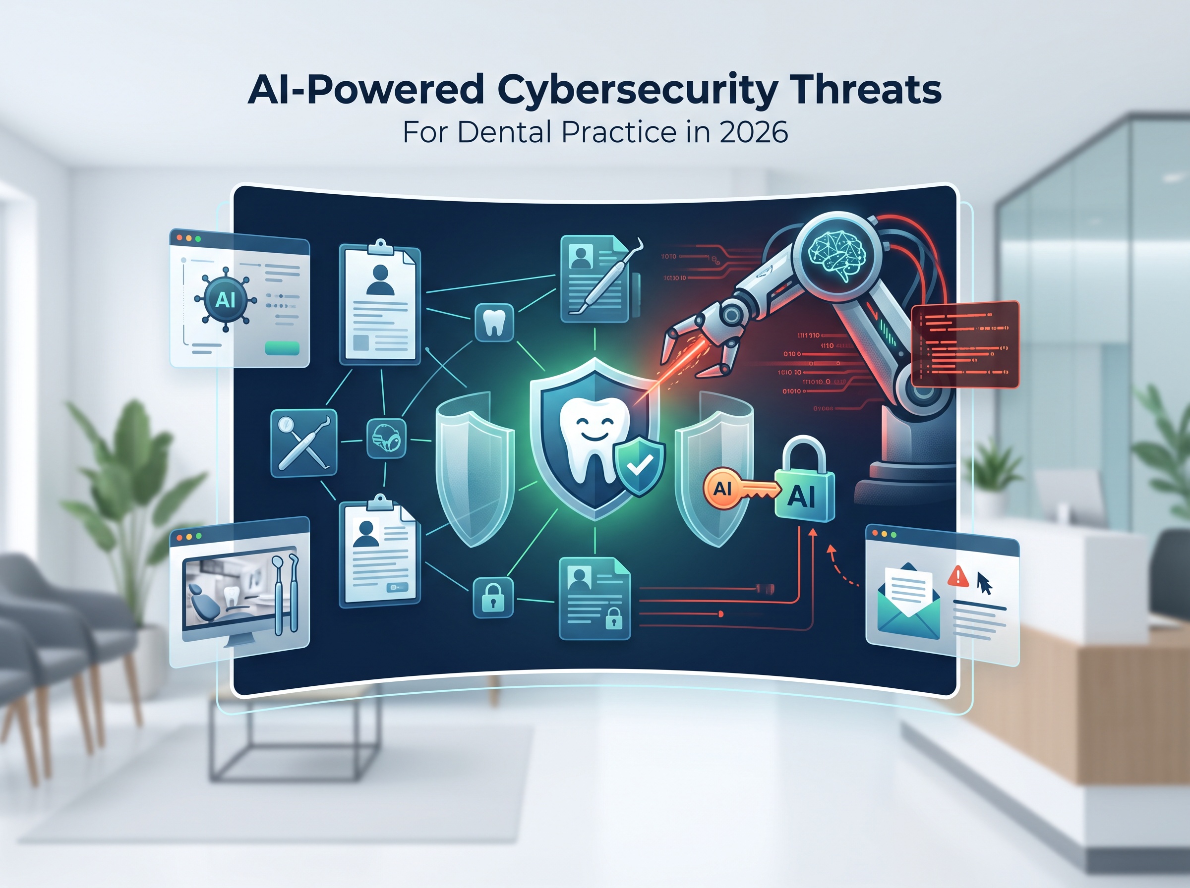 AI-Powered Cybersecurity Threats — concept image
