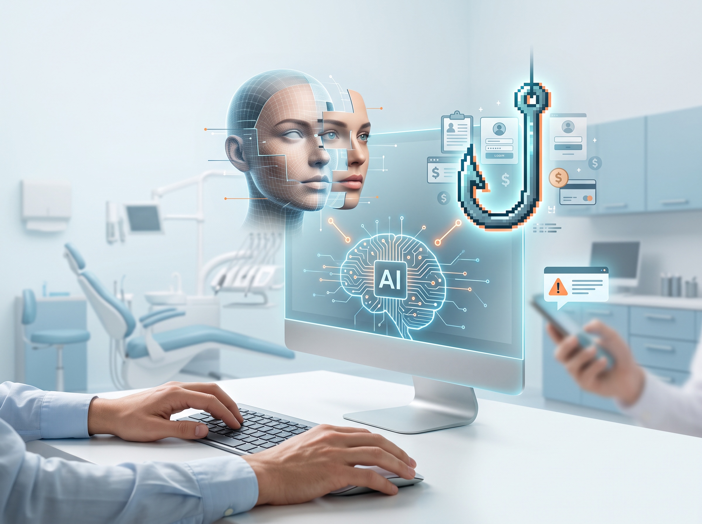 AI-Powered Phishing and Deepfake Scams — concept image