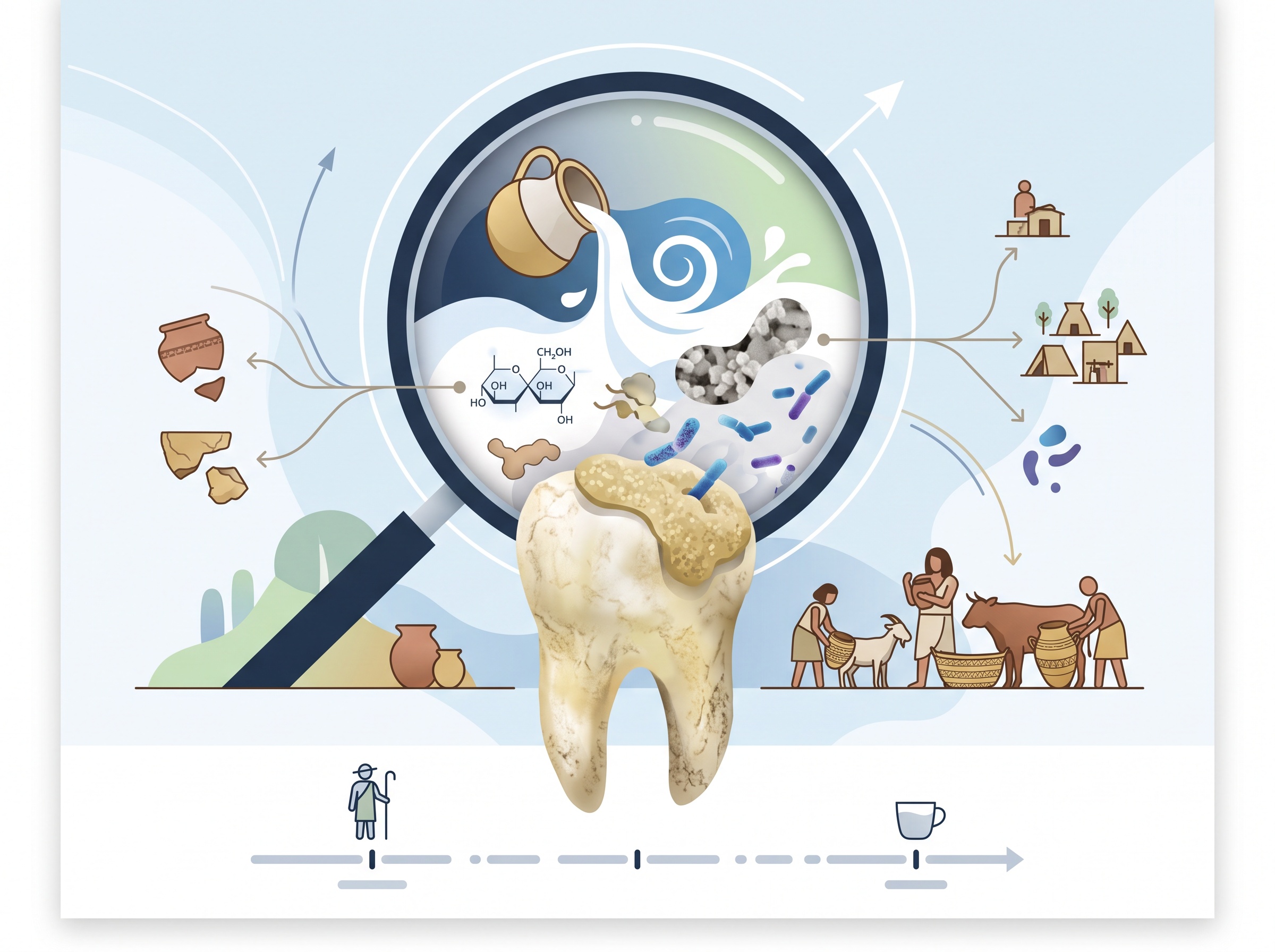 Ancient dental plaque — concept image