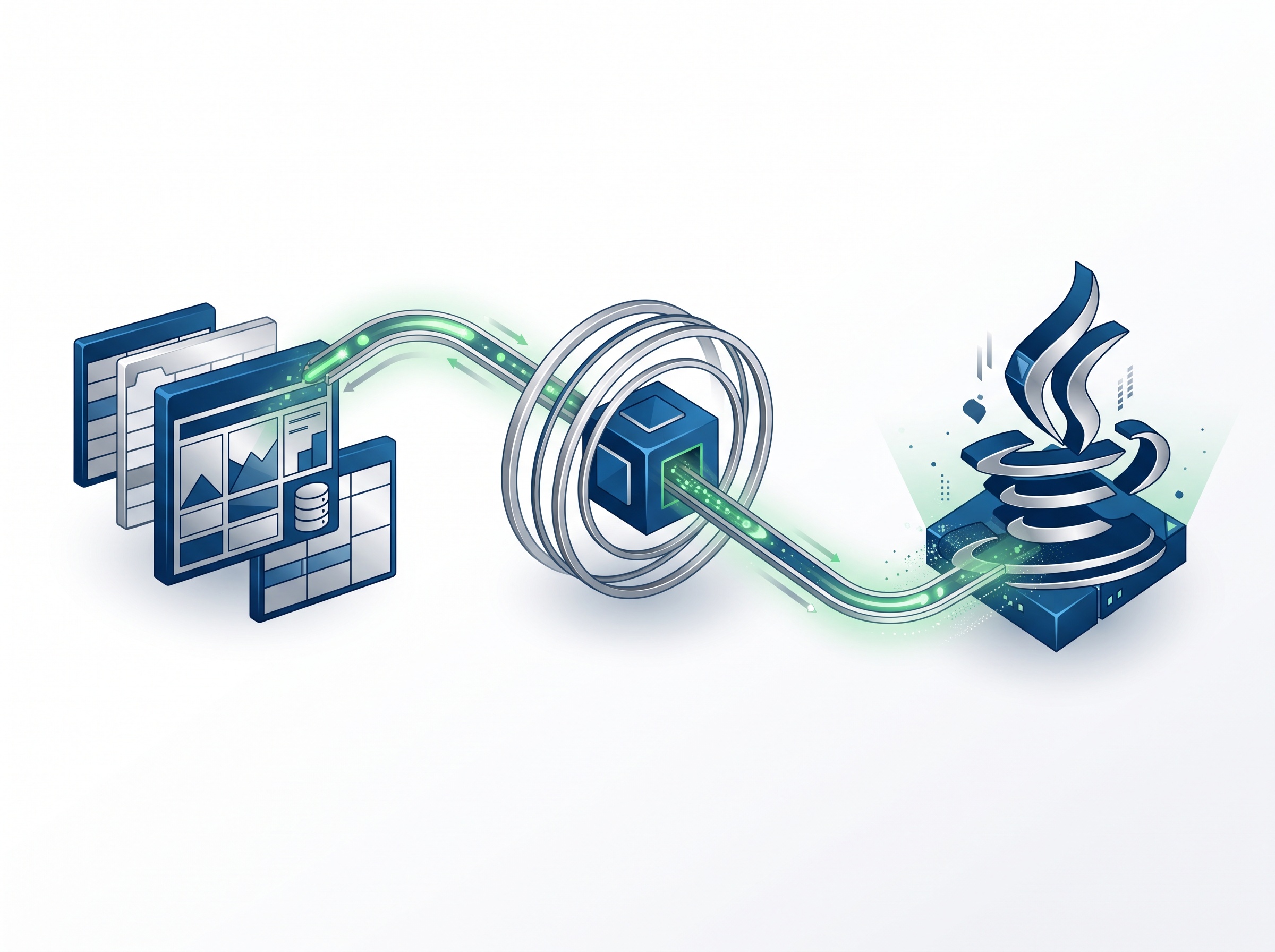 A spreadsheet pulling data from an external source through a Java runtime, illustrating how the attack chains together